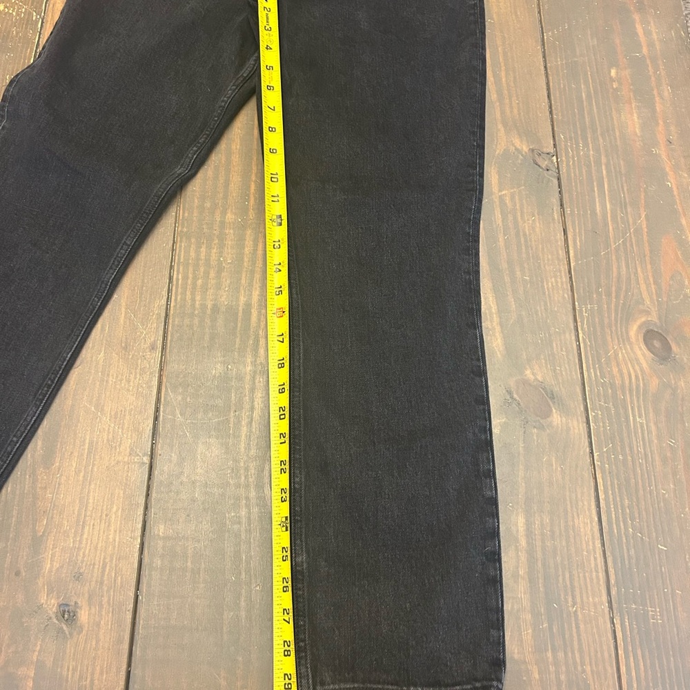 Abercrombie & Fitch The '90s Straight Ultra High‎ Rise Jeans Womens 27 / 4 Black - Picture 9 of 13